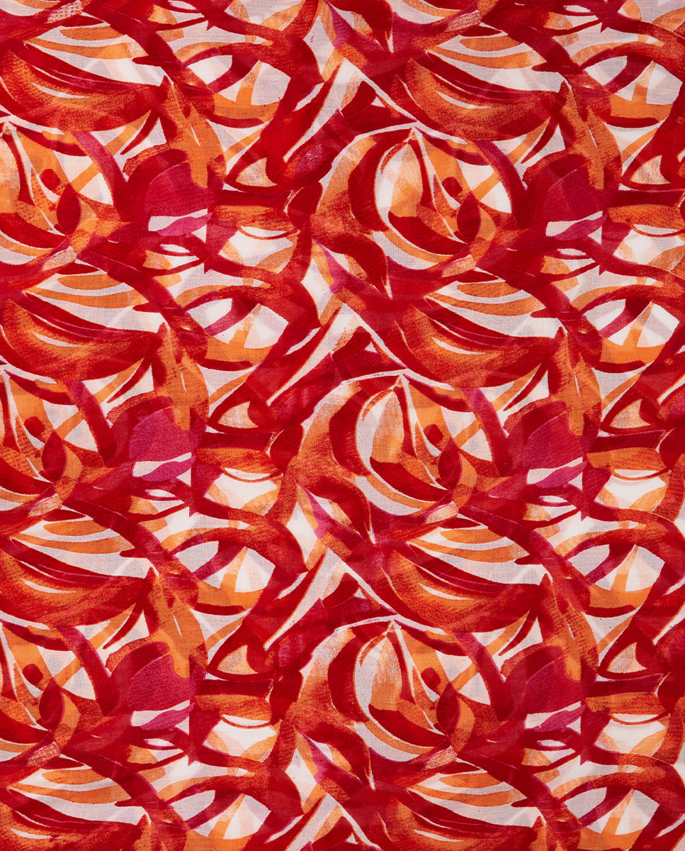 abbacino-pa-uelo-viscosa-estampado-abstracto-naranja image 4