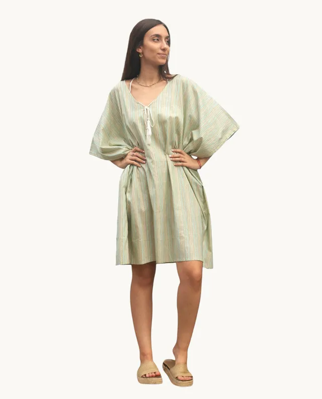 kurta-de-algod-n-kbas-talla-nica-color-verde-casual-y-fresca image 1