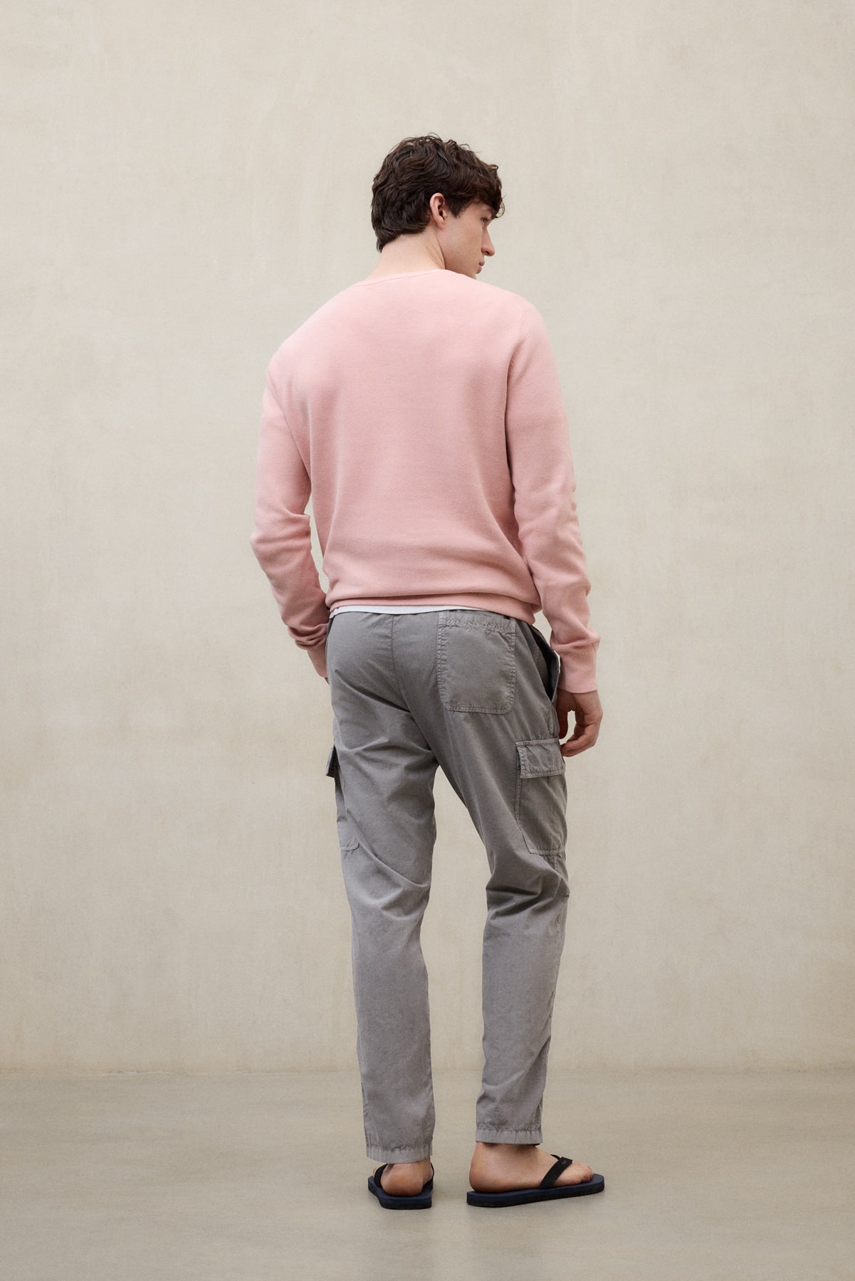 pantalones-ecoalf-targo-gris-de-hombre-algod-n-regenerativo-te-ido-natural-fit-s image 2