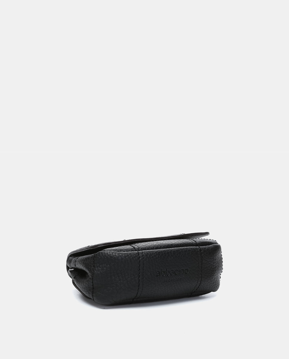 abbacino-bolso-hombro-peque-o-negro-reciclado-cuadros image 5