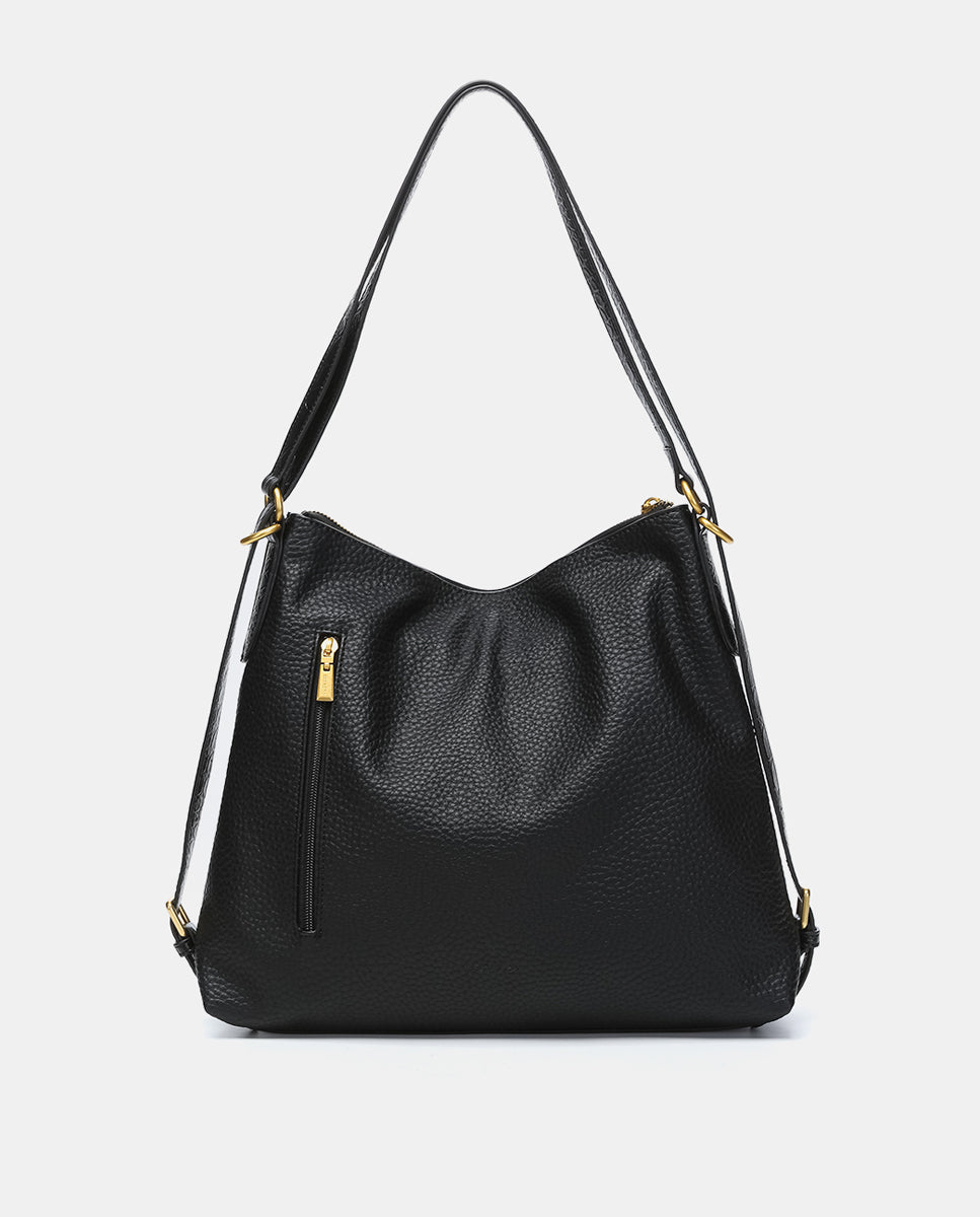 abbacino-bolso-multifuncional-reciclado-negro-convertible-mochila-2 image 3