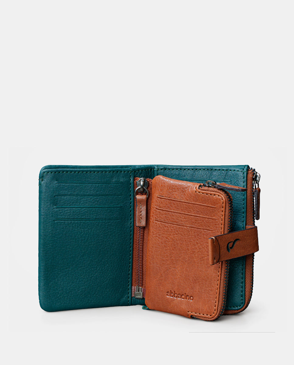 abbacino-cartera-peque-a-mujer-piel-azul-bicolor image 2