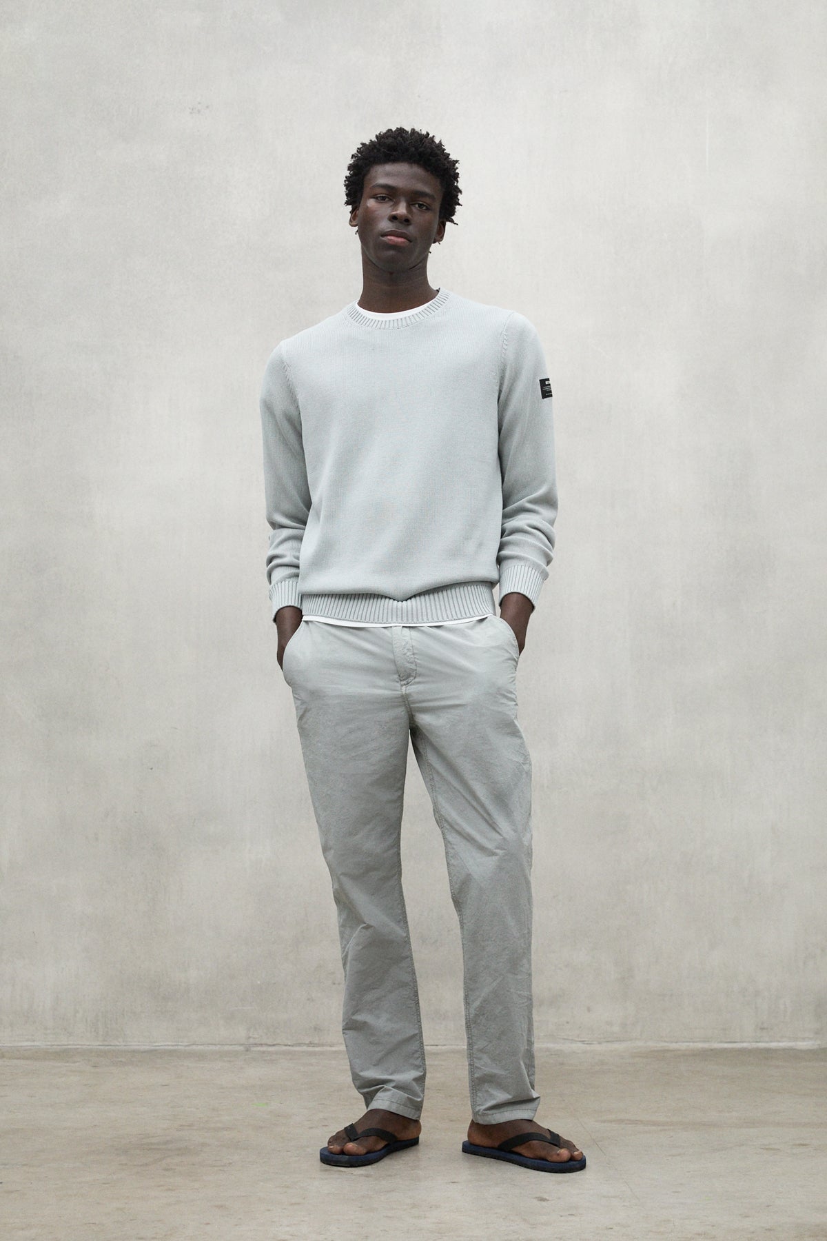 ecoalf-tail-jersey-regular-de-algod-n-org-nico-y-lino-gris-claro image 1