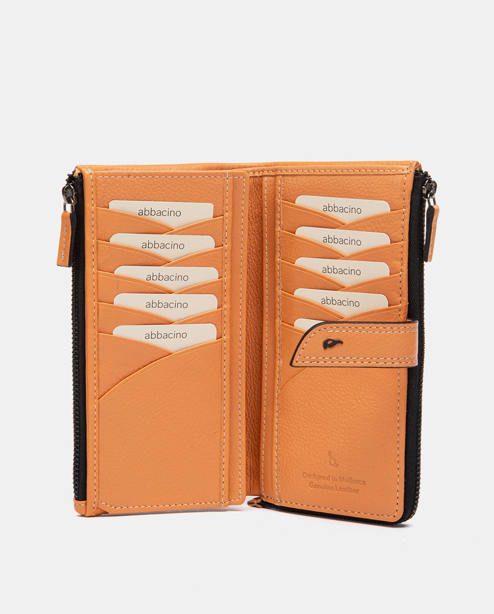 abbacino-cartera-grande-de-piel-premium-naranja image 2