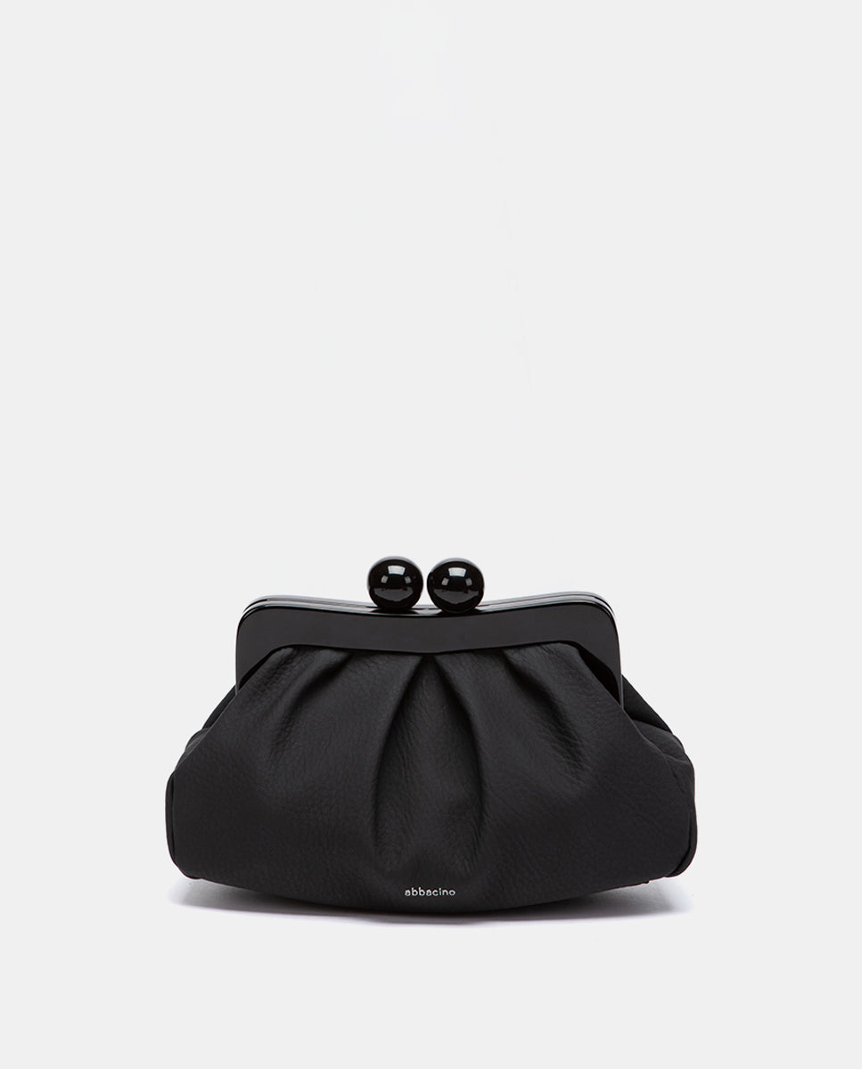 abbacino-clutch-de-fiesta-negro-estructurado-con-cadena image 1