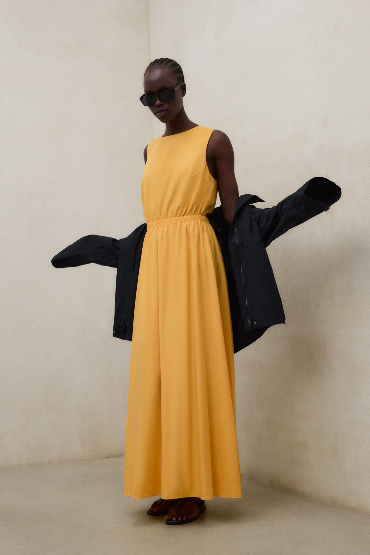 vestido-ecoalf-vittoria-naranja-de-tencel-lyocell-para-mujer image 5