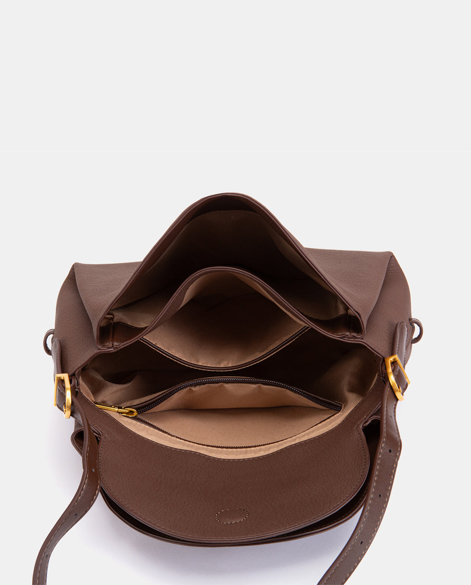 abbacino-bolso-hombro-marr-n-materiales-reciclados image 6