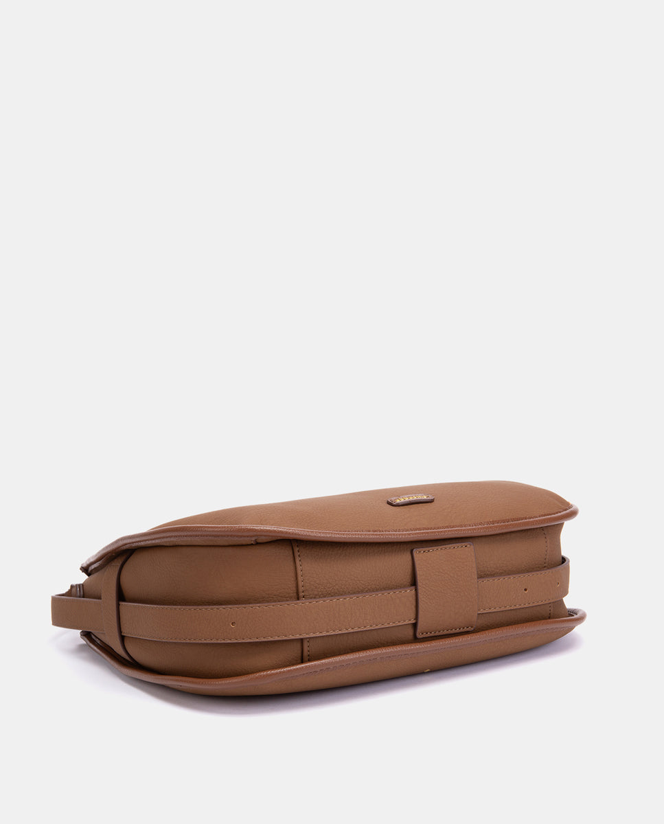 abbacino-bolso-de-hombro-reciclado-cognac-texturizado image 5