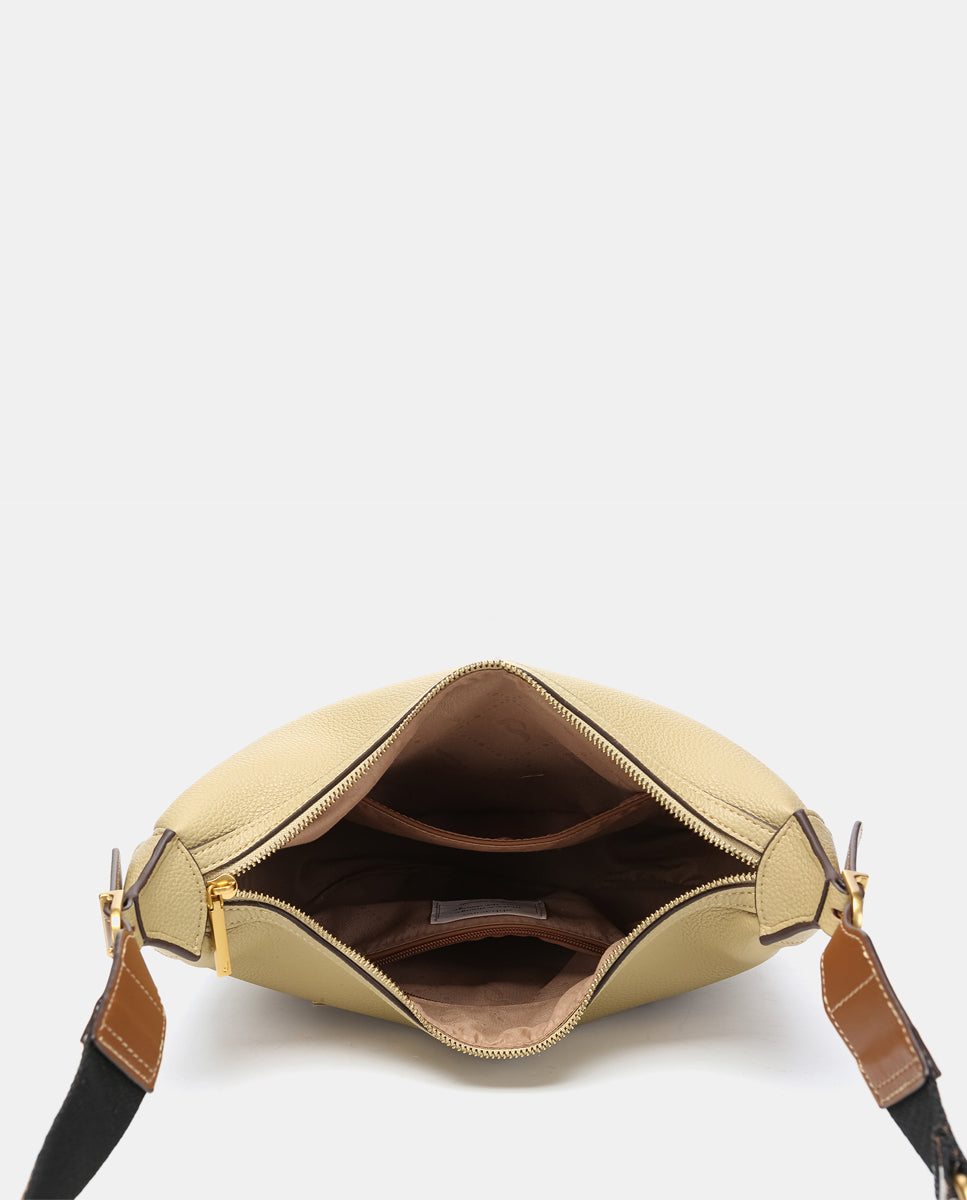 abbacino-bolso-hombro-hobo-amarillo-material-reciclado image 7