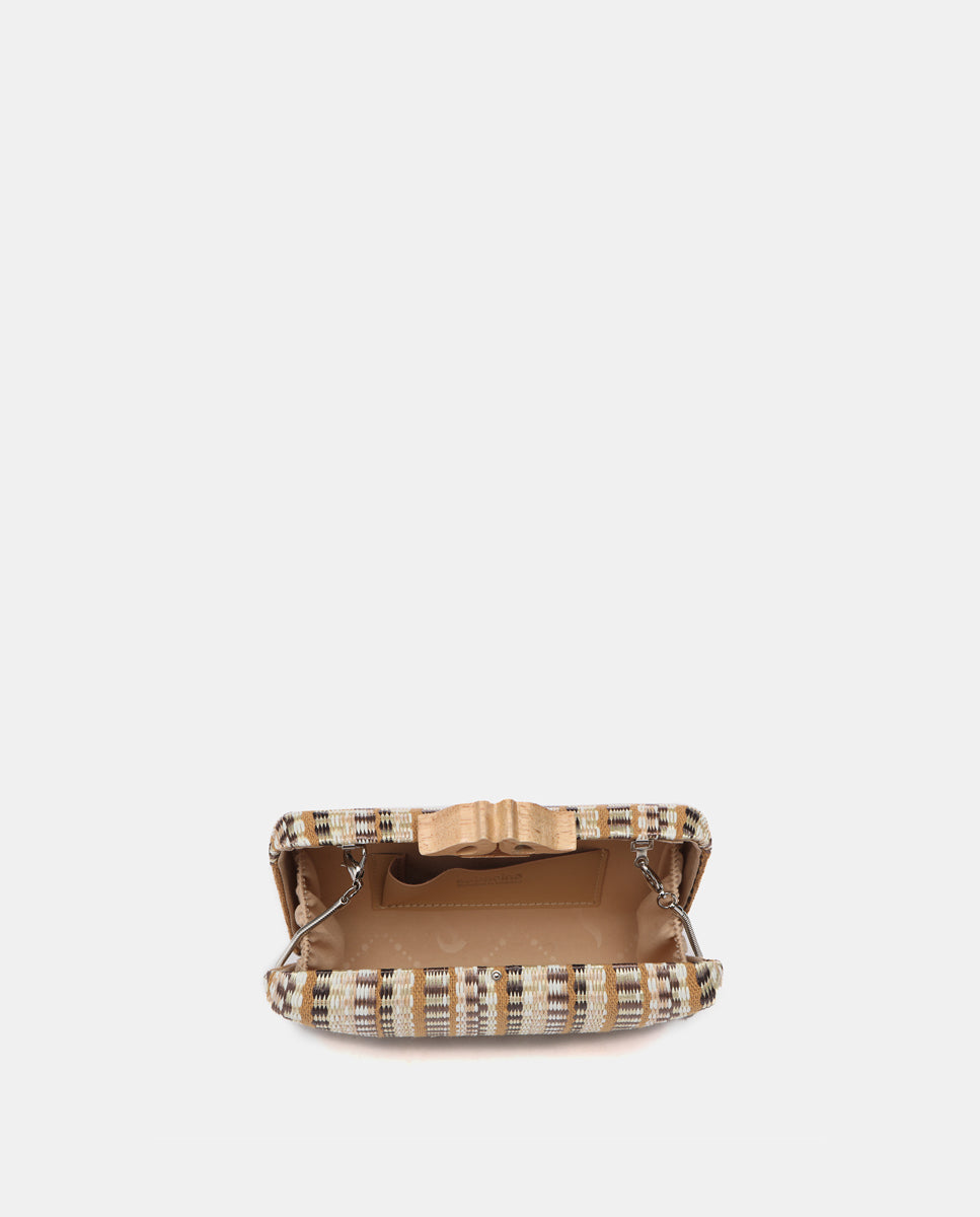 abbacino-clutch-de-fiesta-marr-n-con-estampado image 6