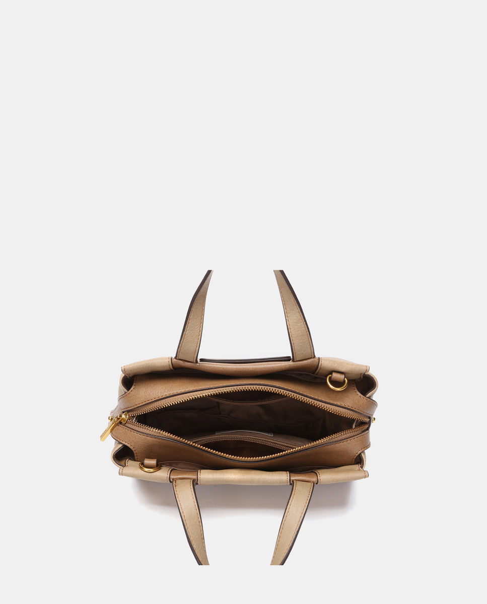 abbacino-bolso-de-mano-lady-camel-materiales-reciclados image 6
