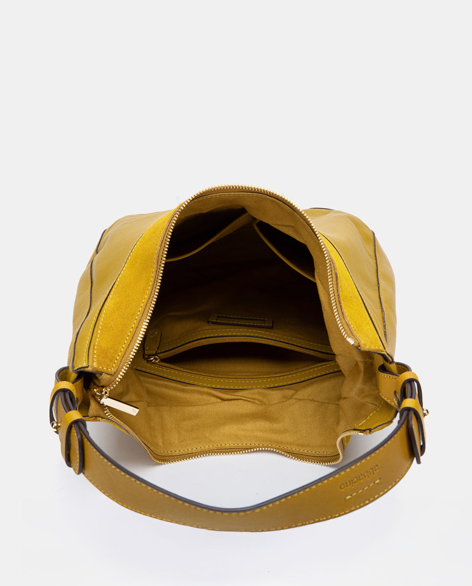 abbacino-bolso-de-hombro-amarillo-piel-y-serraje image 8