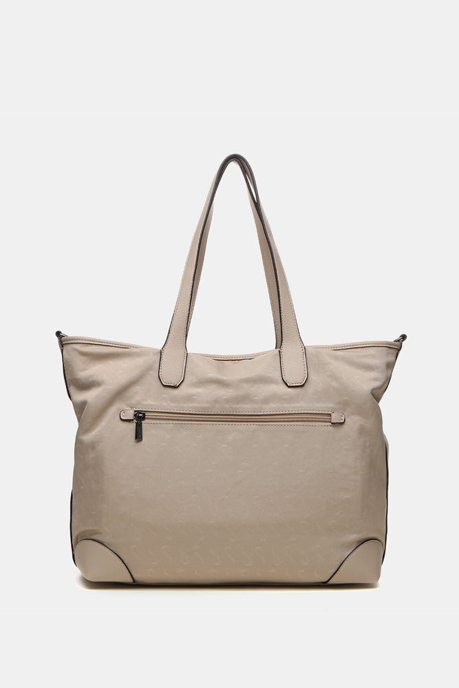 abbacino-bolso-shopper-mujer-nylon-camel-print image 3