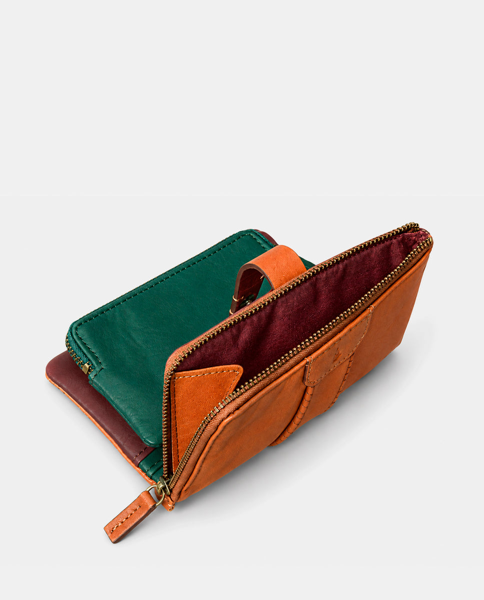 abbacino-cartera-mediana-mujer-piel-cognac-trenzada image 6