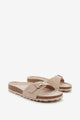 sandalia-plana-de-mujer-abbacino-con-hebilla-en-beige-piel-serraje-bio image 3