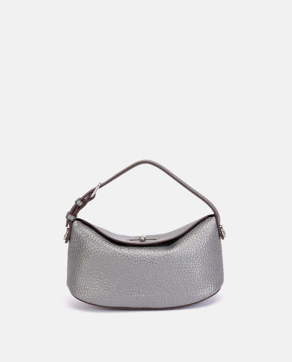 abbacino-bolso-de-mano-plateado-fiesta-compacto-con-bandolera image 1