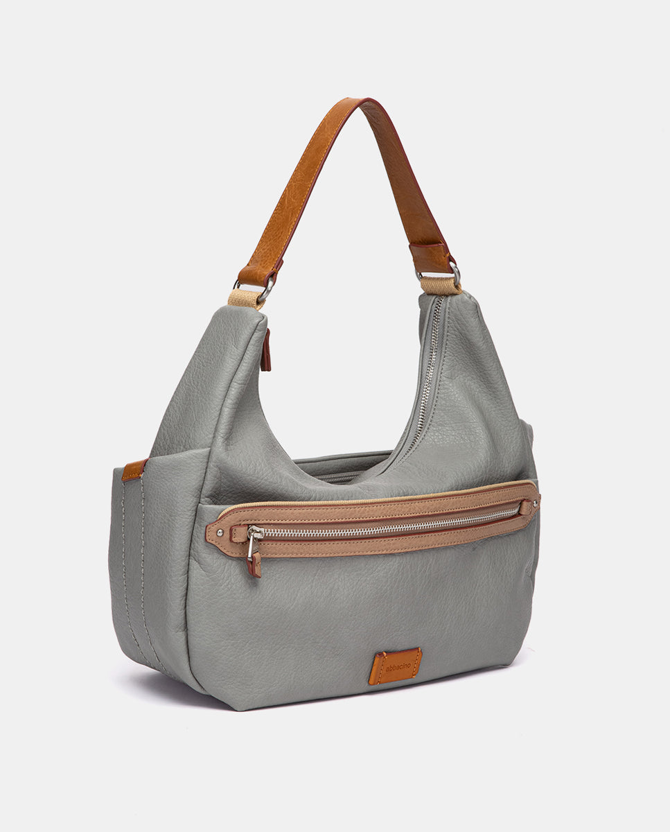 bolso-de-hombro-gris-abbacino-hobo-reciclado-sport image 2