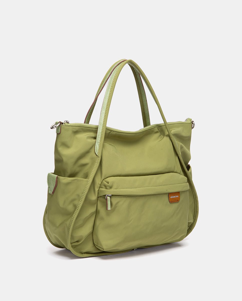 bolso-de-hombro-abbacino-en-tejido-verde-reciclado image 3