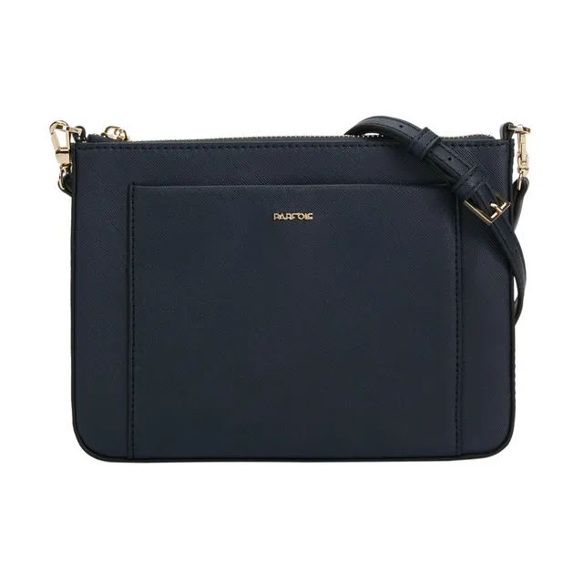 parfois-clutch-bandolera-lisa-talla-m-azul-marino-mujer image 1
