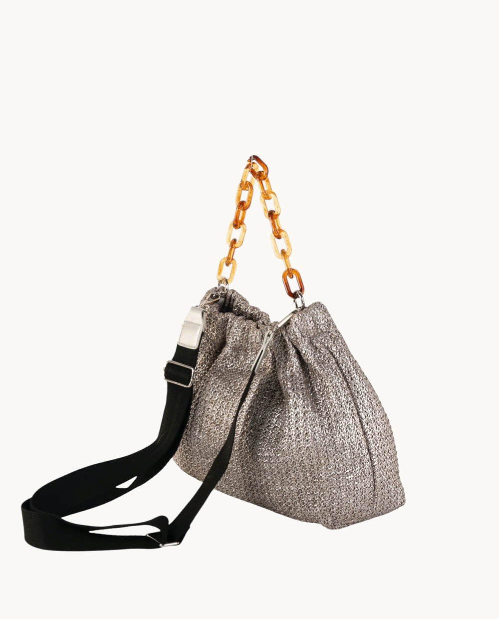 kbas-bandolera-p-p-con-cierre-magn-tico-y-color-plata-37-x-10-x-31-cm image 2
