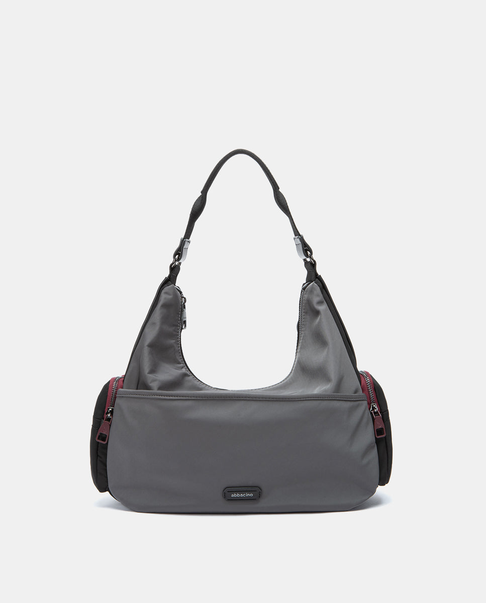 abbacino-bolso-de-hombro-en-materiales-reciclados-gris image 1