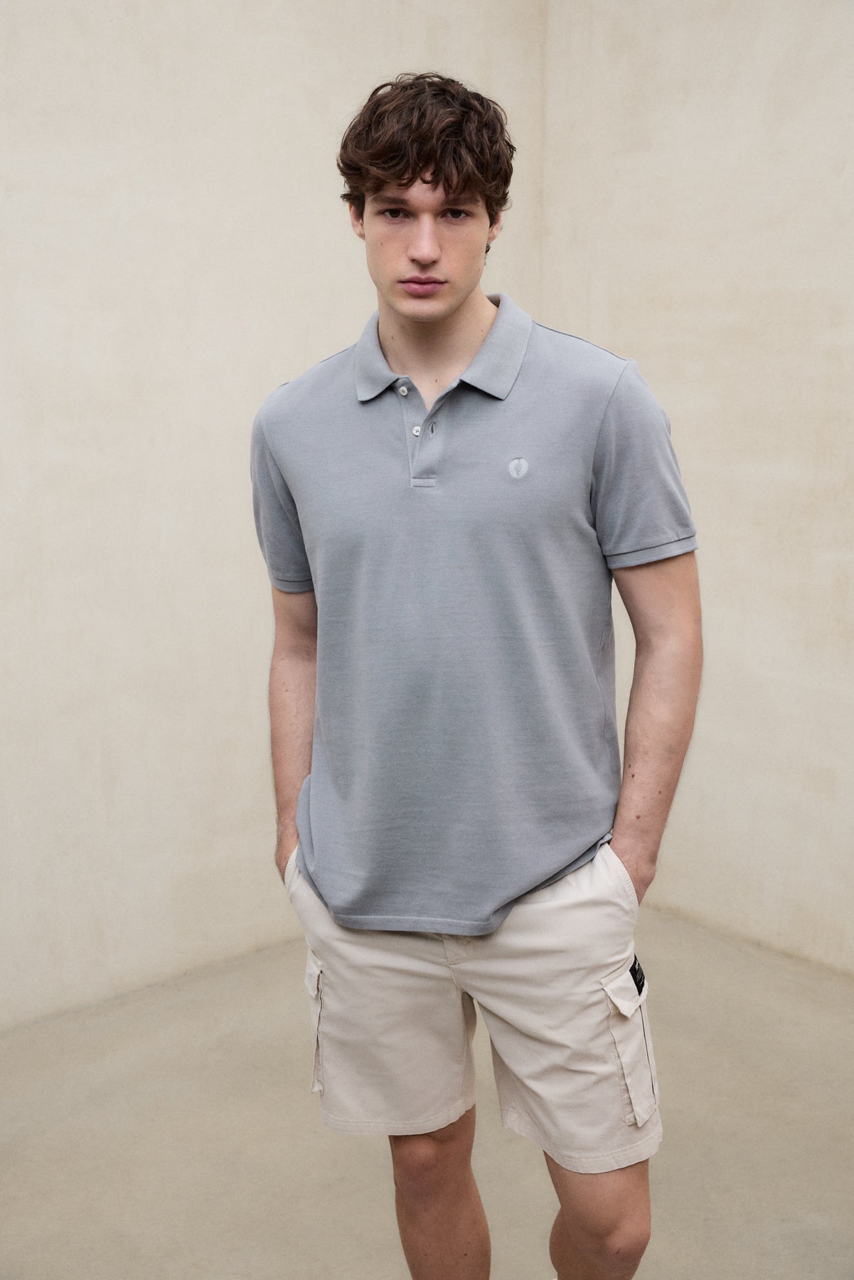 ecoalf-polo-tedan-piqu-gris-de-hombre-100-algod-n-reciclado-fit-regular image 4