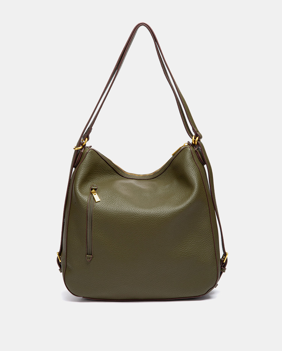 abbacino-bolso-multifuncional-trenzado-verde-convertible-en-mochila image 3