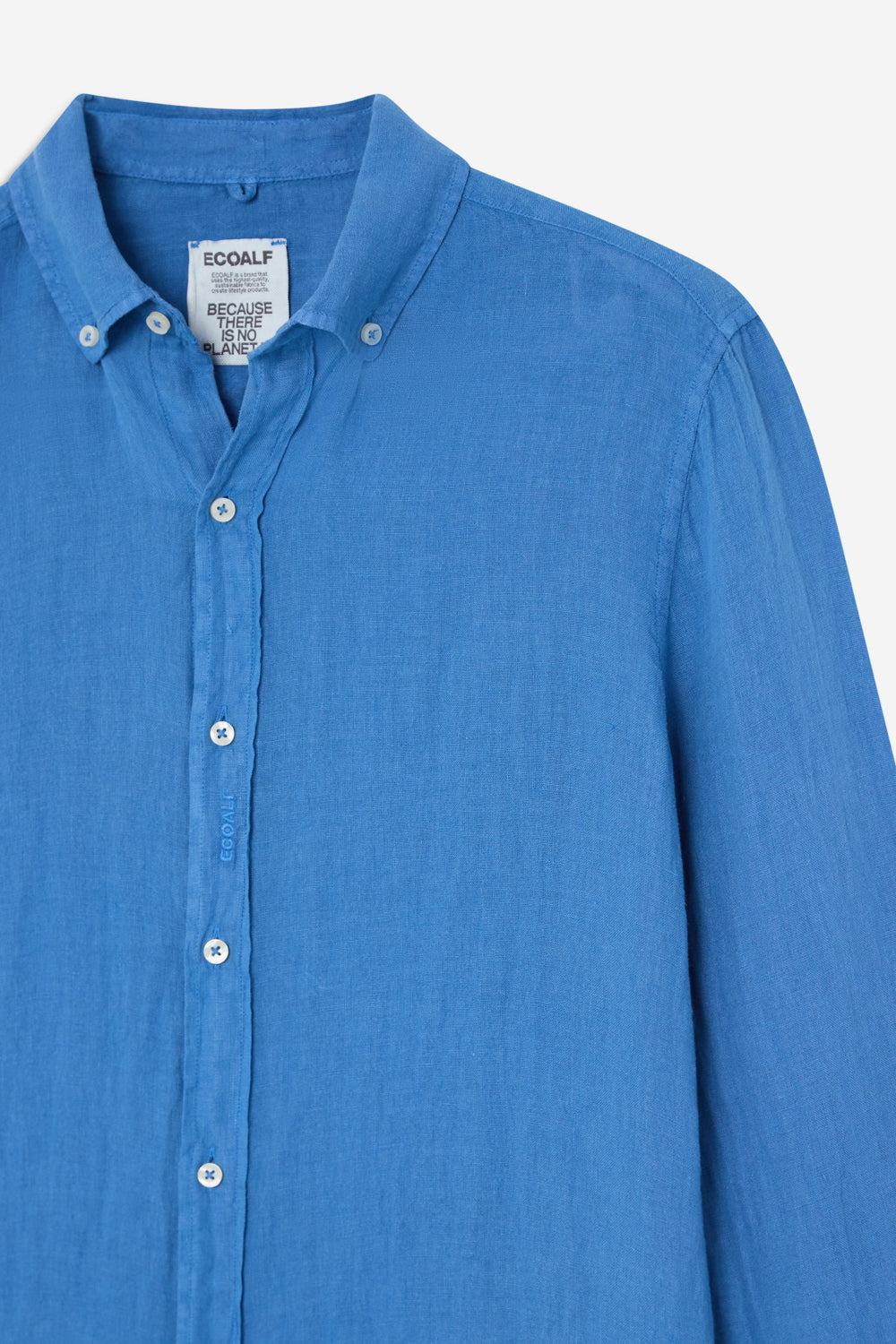 camisa-malibu-de-ecoalf-para-hombre-azul-100-lino-fit-regular-cuello-abotonado-y image 5