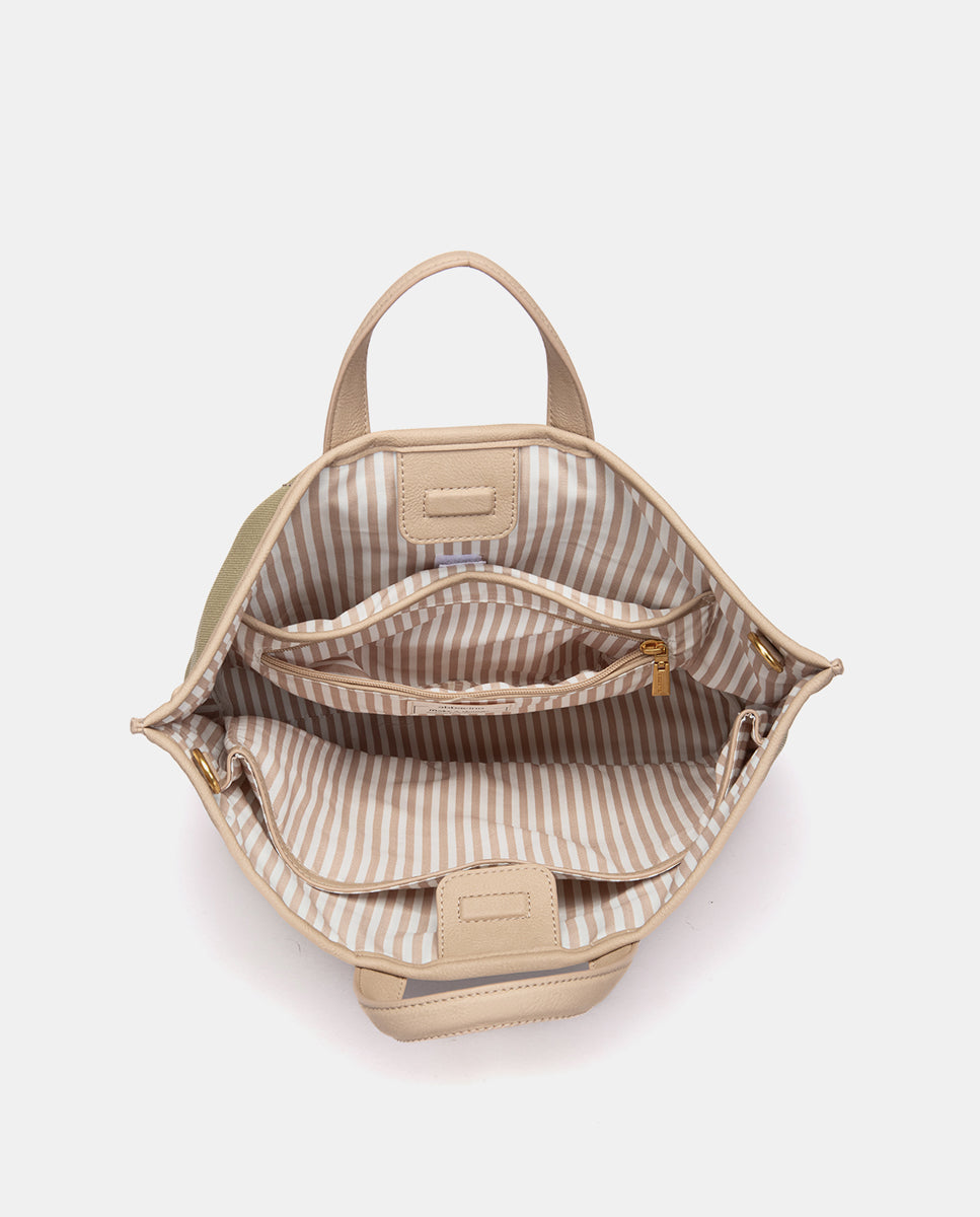 abbacino-bolso-shopper-verde-en-materiales-reciclados image 7