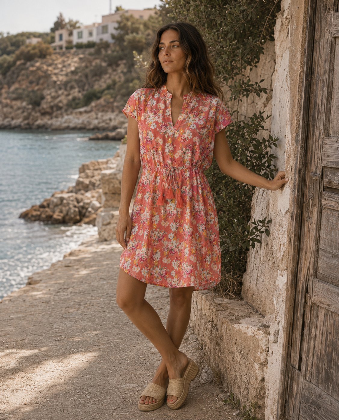 vestido-kbas-polycrepe-ligero-fluido-y-favorecedor image 1