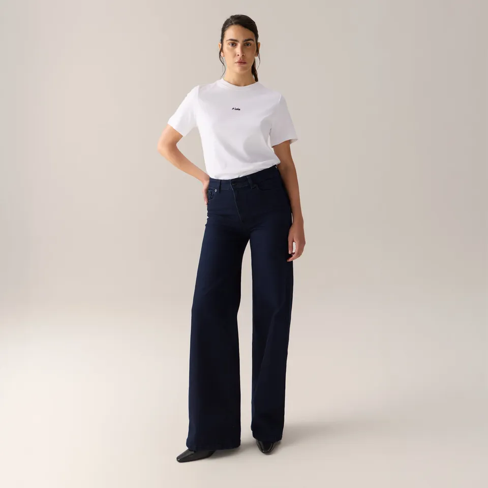 lois-palazzo-pantal-n-de-mujer-tiro-alto-largo-l30-acabado-rinse-tallas-24-30 image 1
