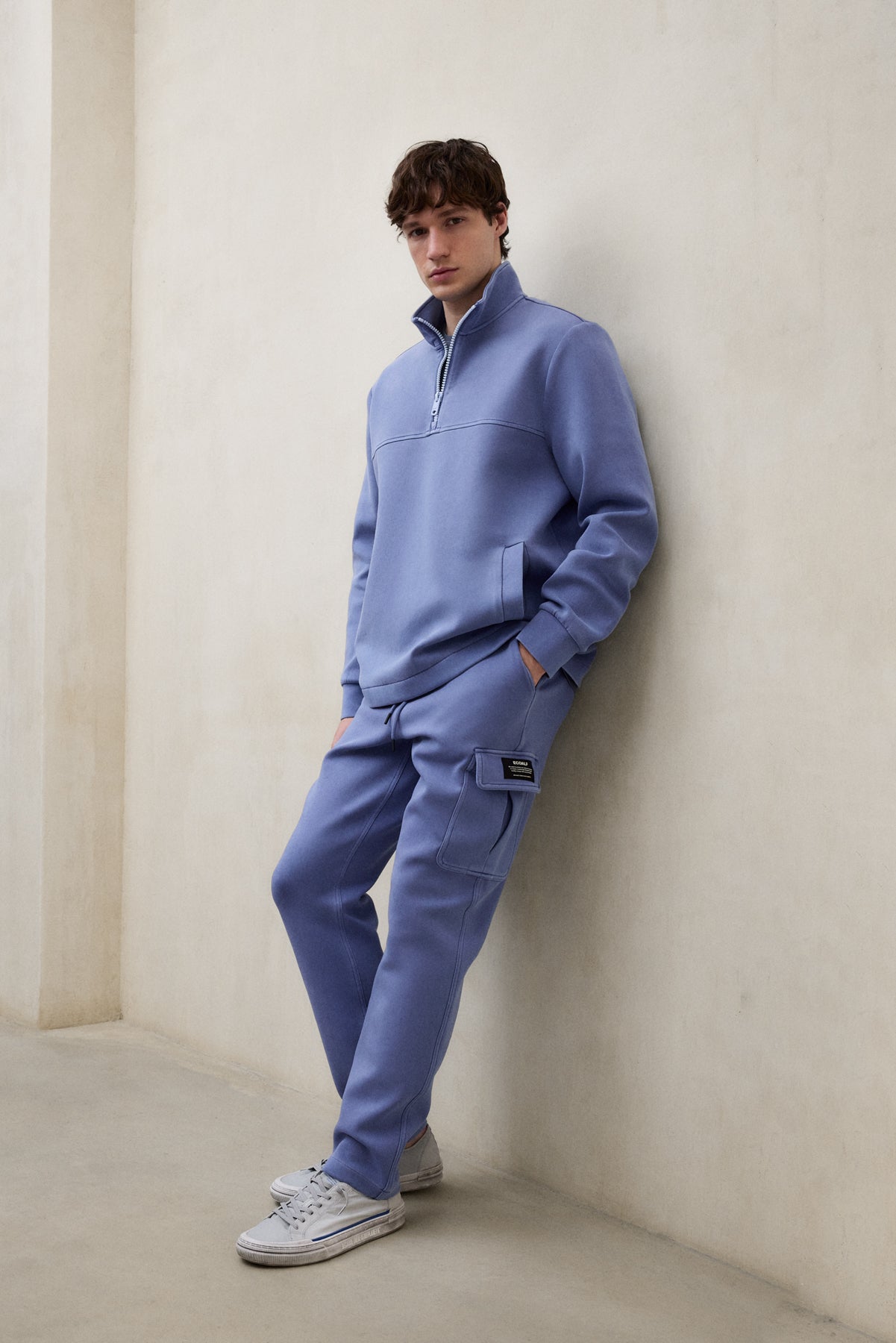 ecoalf-sudadera-alex-azul-neopreno-y-algod-n-org-nico image 2