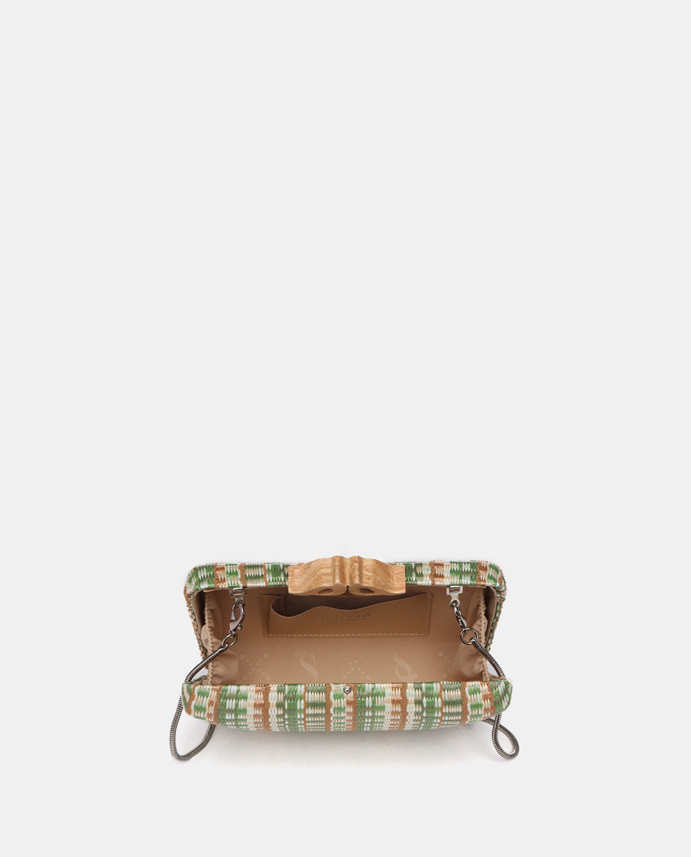 abbacino-clutch-fiesta-cuadrado-estampado-verde image 7