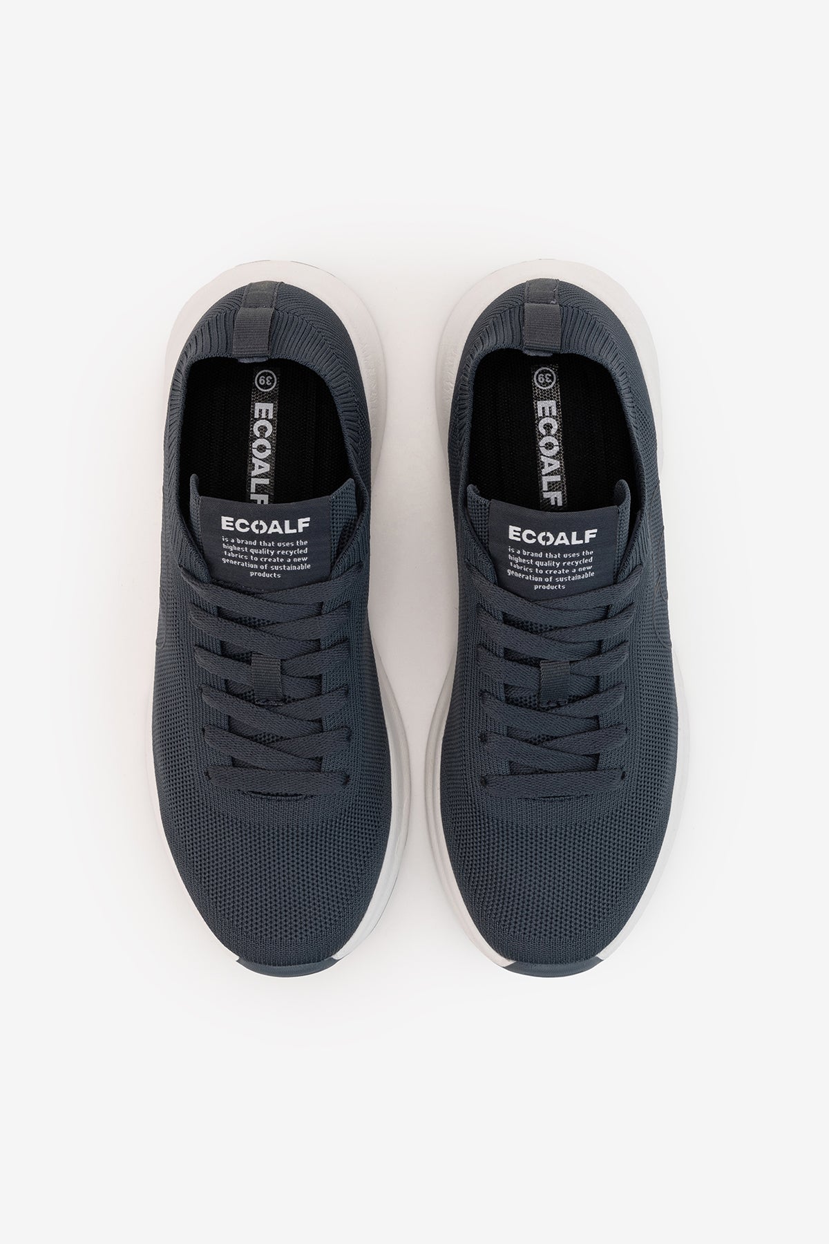 ecoalf-zapatillas-conde-de-punto-azules-de-hombre-ocean-yarn-reciclado image 2