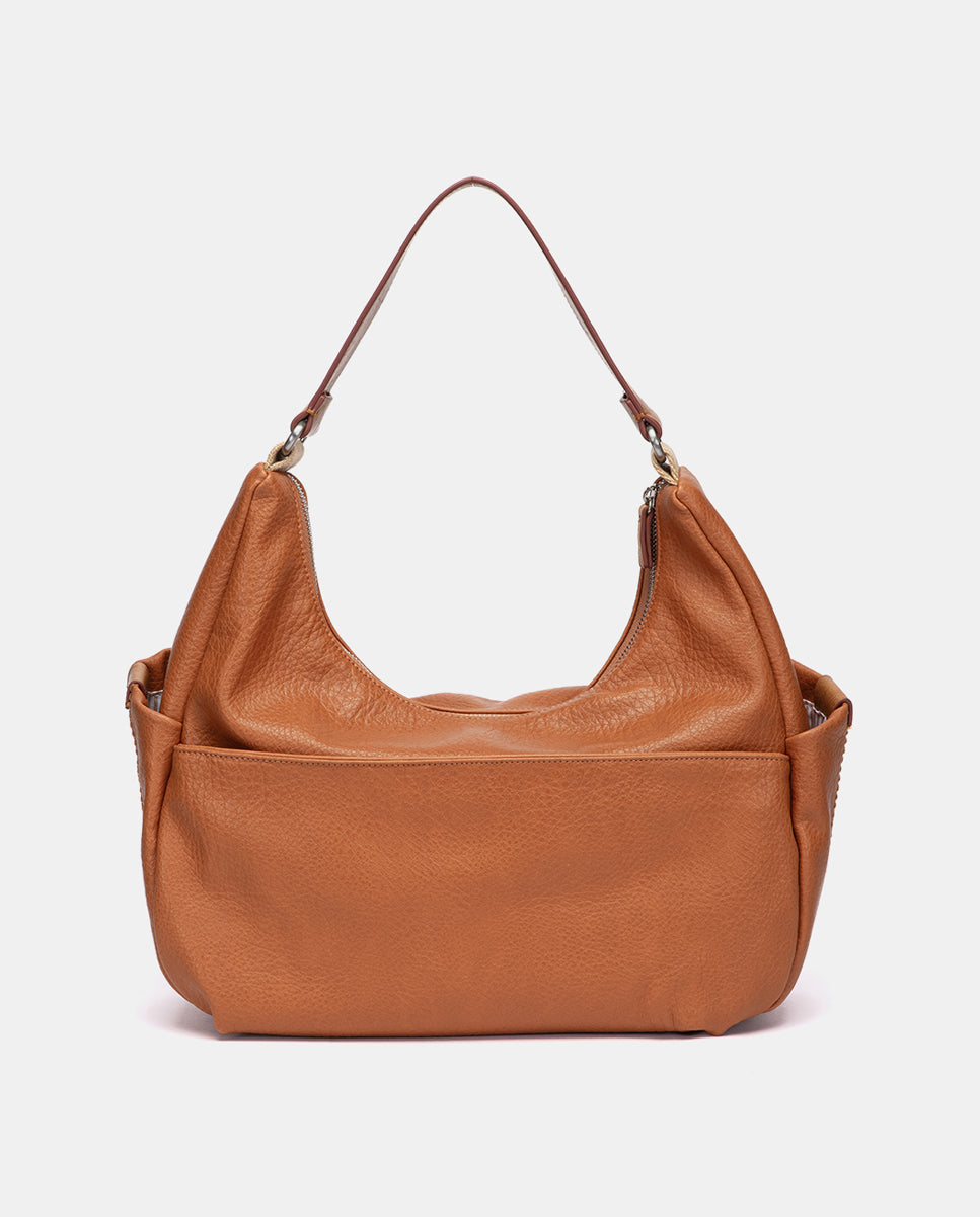 bolso-hobo-de-hombro-abbacino-reciclado-cognac image 3