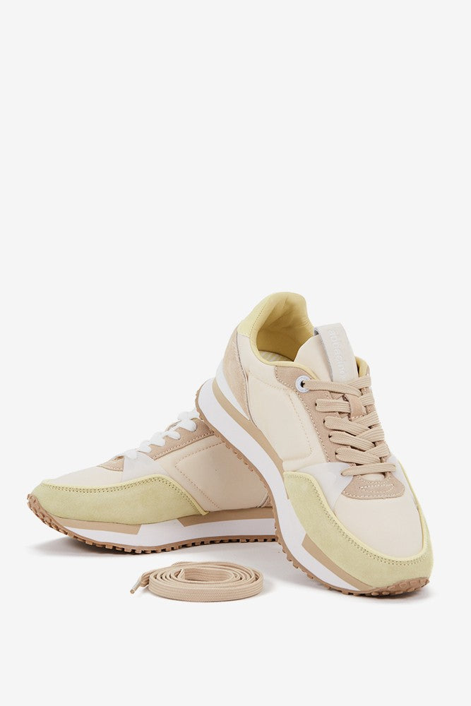 abbacino-zapatilla-mujer-beige-piel-y-textil-2-cordones image 7