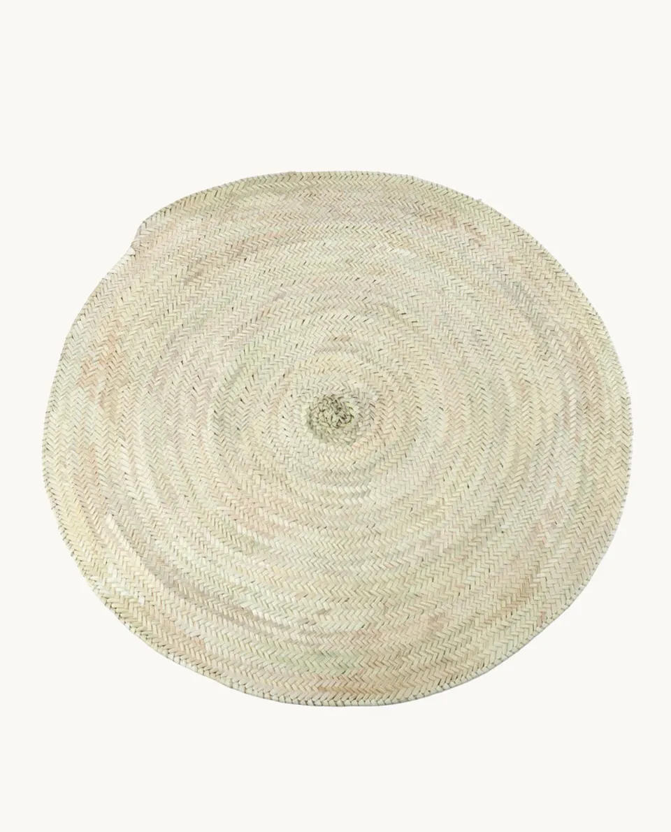 alfombra-redonda-de-palma-natural-kbas-120-cm-de-di-metro-tejida-a-mano image 1