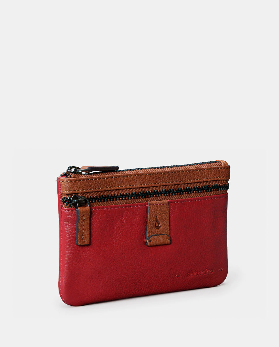 monedero-abbacino-mujer-piel-rojo-cremallera image 3
