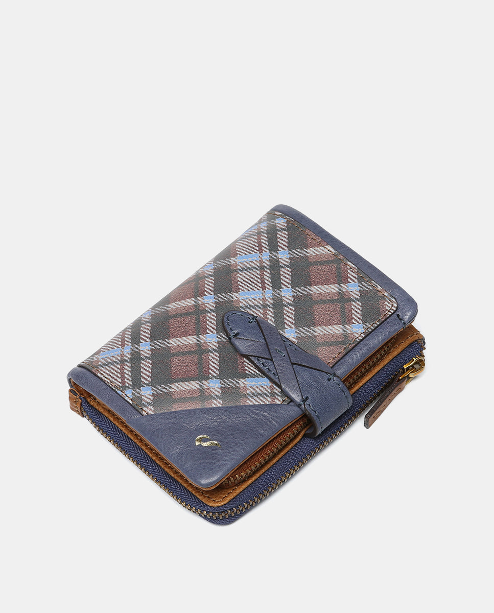 cartera-peque-a-azul-abbacino-piel-cuadros-escoceses image 5
