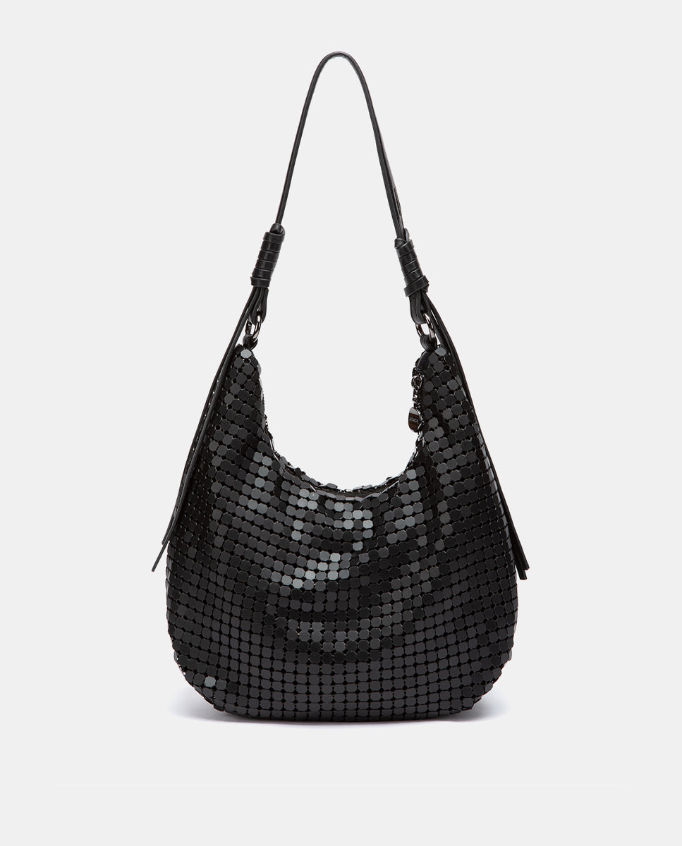 abbacino-bolso-de-hombro-negro-de-malla-met-lica-para-fiesta image 3