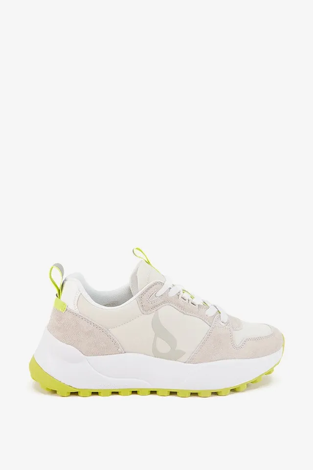 abbacino-sneaker-runner-mujer-blanco-ante-y-nylon image 1