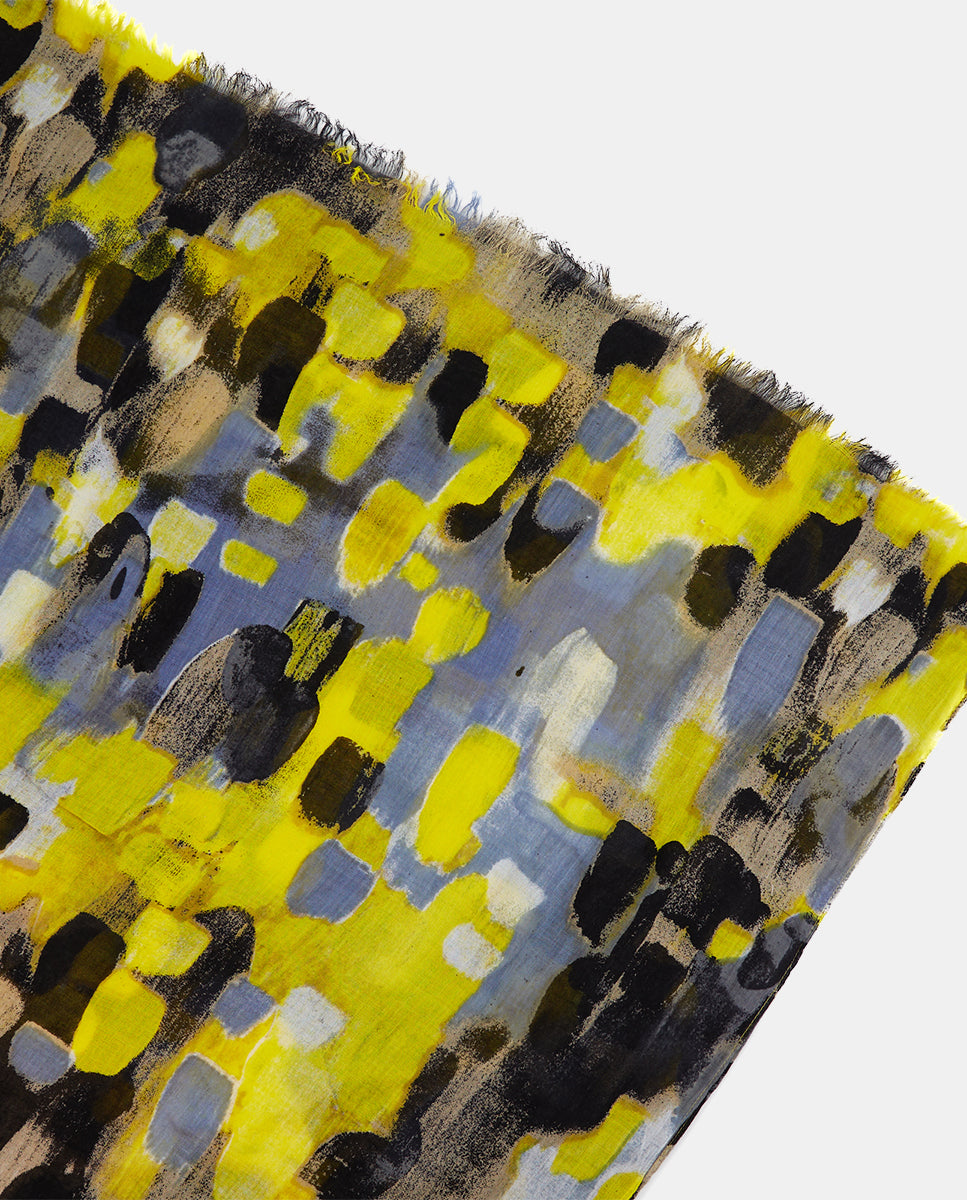 abbacino-pa-uelo-de-mujer-viscosa-estampado-abstracto-negro image 3