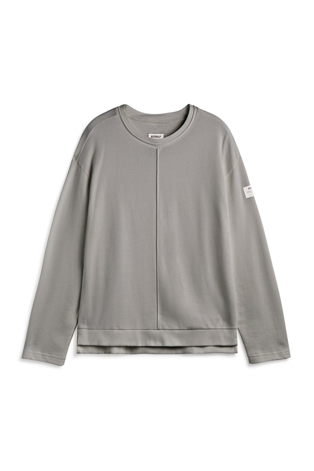 sudadera-ankara-de-ecoalf-gris-claro-oversize-50-algod-n-reciclado image 6