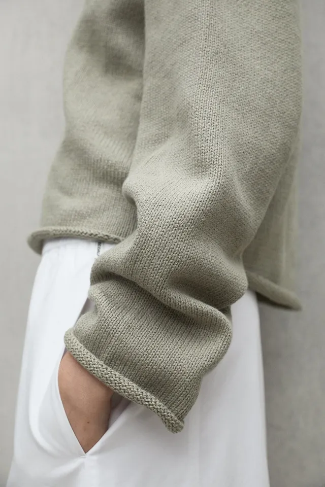 jersey-ecoalf-lamo-khaki-de-mujer image 1