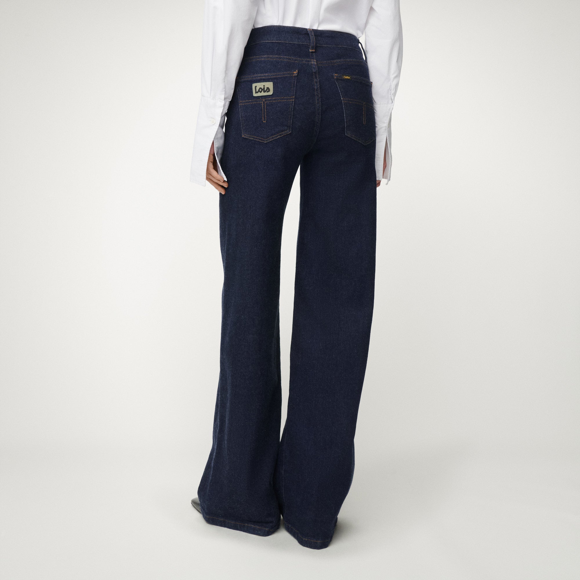 pantal-n-palazzo-lois-tiro-alto-con-pinzas-y-cintur-n-talla-grande image 3