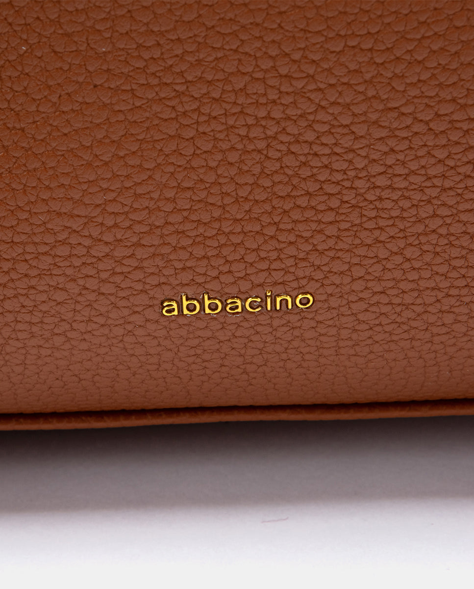 abbacino-bolso-de-hombro-borla-cognac-materiales-reciclados image 6