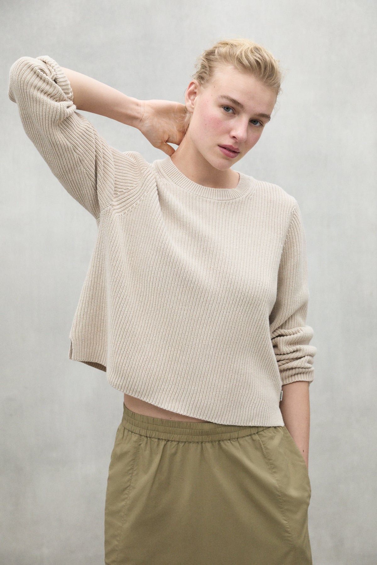 falda-ines-de-ecoalf-tencel-modal-color-caqui image 3