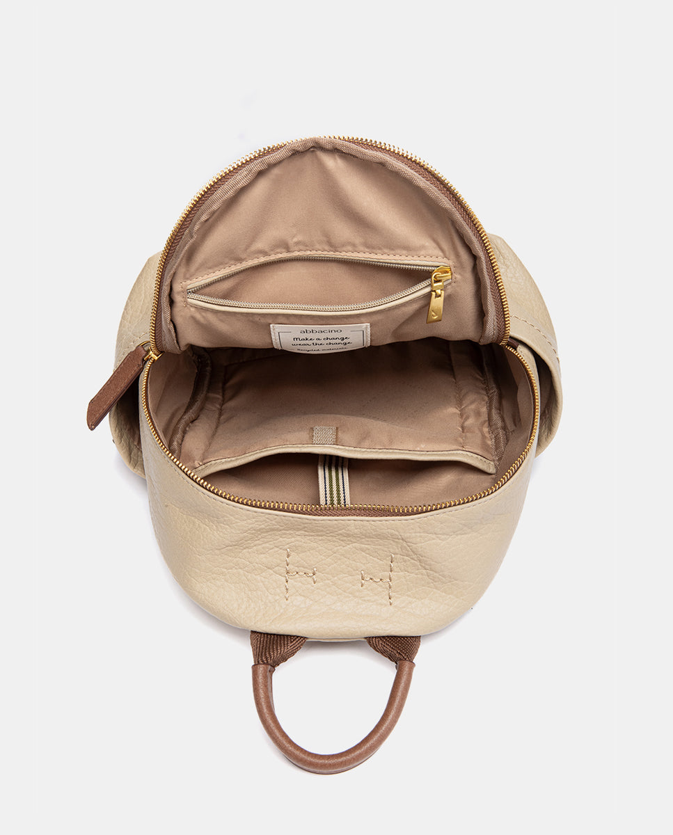 abbacino-mochila-materiales-reciclados-beige image 5