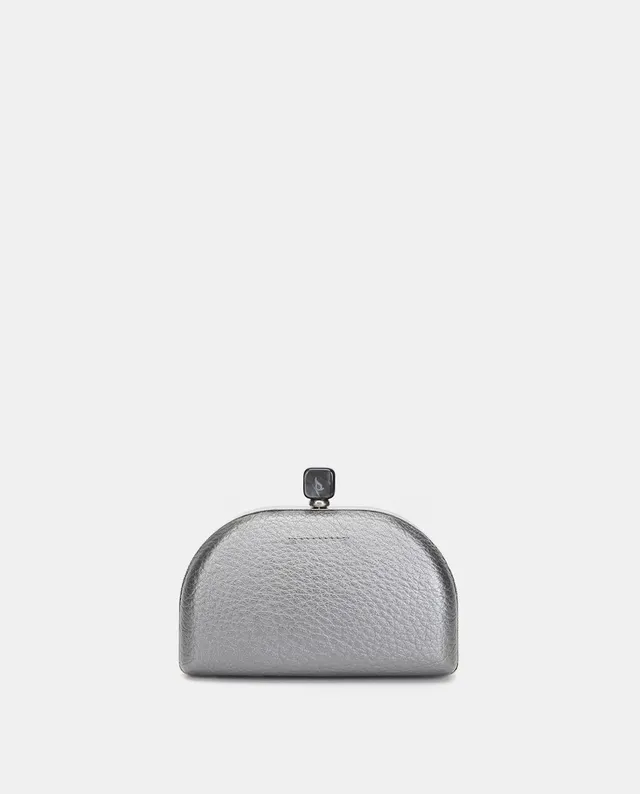 clutch-abbacino-plateado-media-luna-metalizado-fiesta image 1
