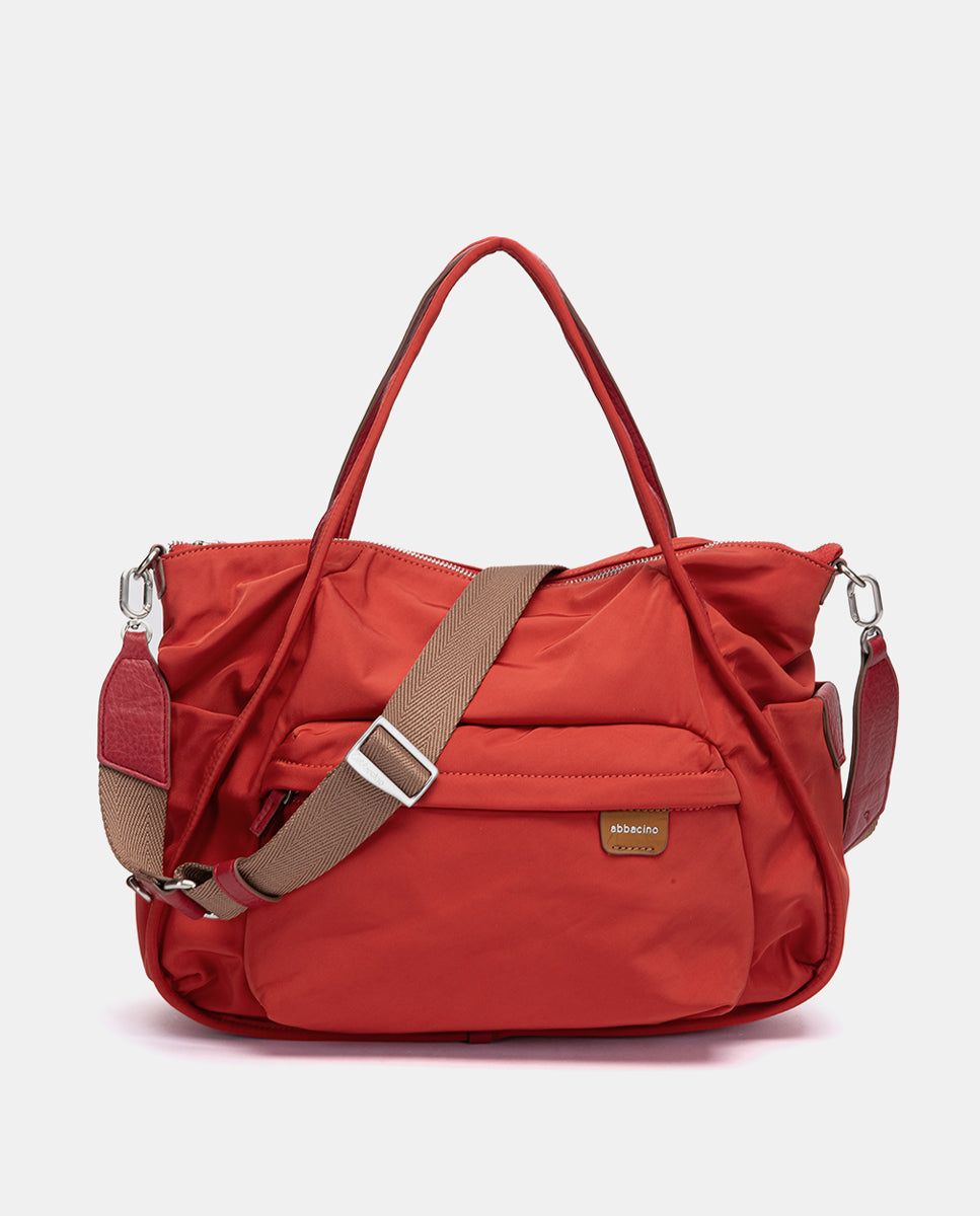 abbacino-bolso-de-hombro-tejido-reciclado-rojo image 4